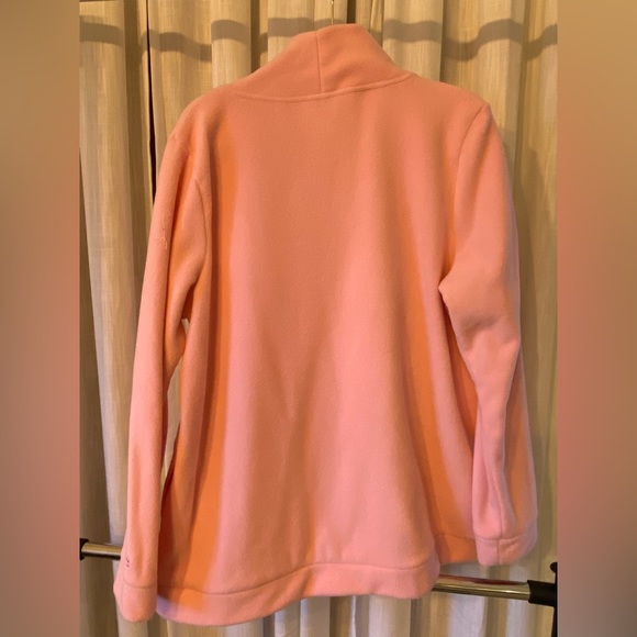 Pink fleece sweatshirt with pockets - Picture 2 of 4